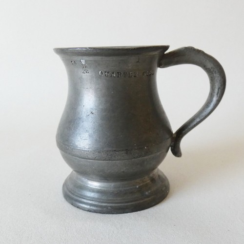 Vintage pewter gill - 1/4,