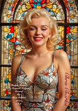 MARILYN MONROE AN ORIGINAL ARTPRINT by Chris Charles A3 UHD  PORTRAIT