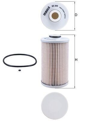 Mahle kx344d fuel filter - mahle,