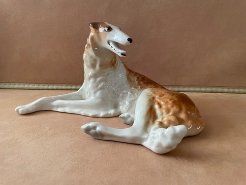 Porcelain borzoi wolfhound - porcelain,