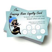 Personalised Loyalty Cards, single/double sided, wide range of templates