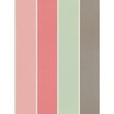 3 Rolls of Harlequin Stripe WALLPAPER CAMILLE 110130 Teal & Rose NEW 