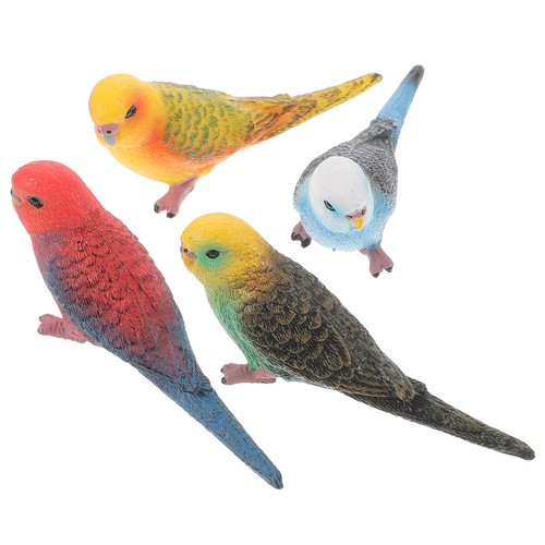 Reusable plastic toy parrot - plastic,