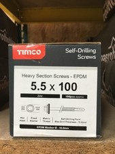 TIMCO HEAVY SECTION TEK SCREW 5.5 X 100 HEX HEAD QTY 100pcs