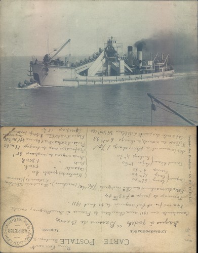 Dredger ship sea - ship, at