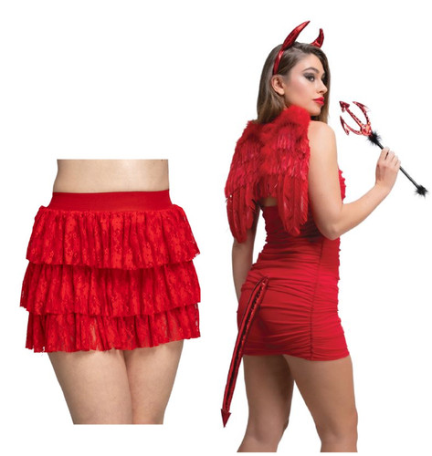 Lace tutu skirt red - tutu,