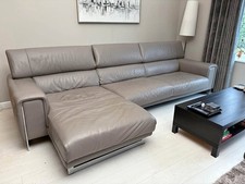 Creamish Grey Natuzzi Leather