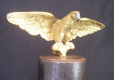 VINTAGE 1930s EAGLE RADIATOR CAP CAR MASCOT ~ PRE WAR AUTO BONNET/ HOOD ORNAMENT