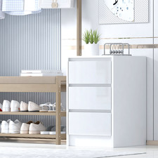 High Gloss White Bedside