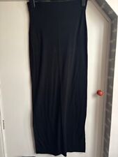 Women's Zara Black Fine Knit Maxi Skirt with elasticated waistband - Size M