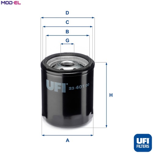 Oil filter 401 for - filter, 23.401.00