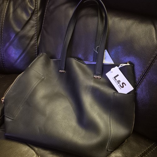 New black faux leather - faux,