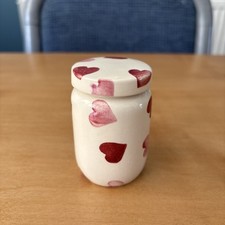 Emma Bridgewater Pink Hearts Small Lidded Jam Jar 1st 