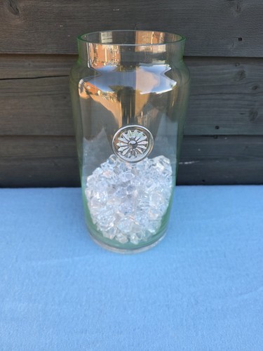 Large cylindrycal vase with - large,