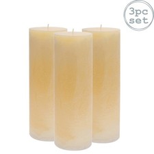 3x Round Vanilla Pillar