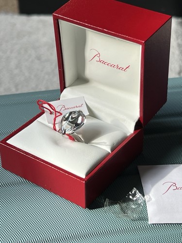 White crystal baccarat ring - white,
