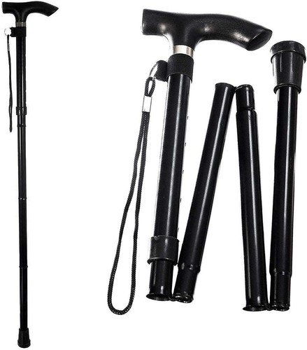 Adjustable folding walking - adjustable,