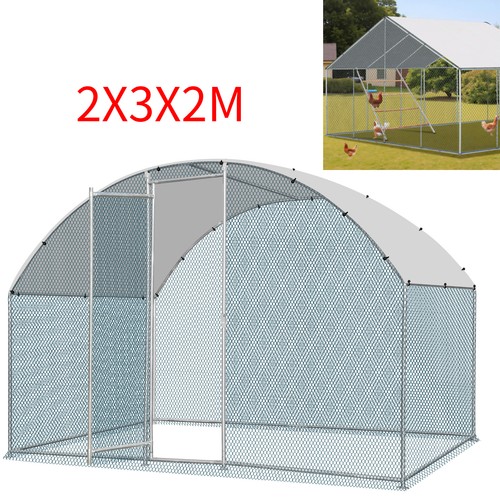 Metal walk chicken coop - walk-in,