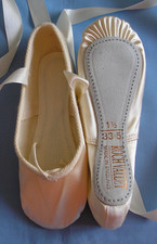 Ballet Shoes Cream Satin UK