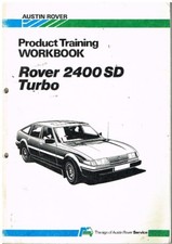 ROVER SD1 FACELIFT 2400SD ORIGINAL 1984 FACTORY ENGINE OVERHAUL & REBUILD BOOK