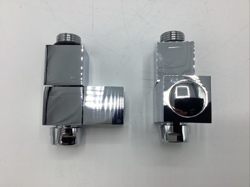 Chrome radiator valves brass - chrome,