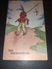 Old Comic, THE BREADWINNER, Red Indian With Spear