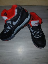 Nike Air Flight 89 Jordans Trainers Shoes Sneakers Black Cement - Size 5 UK