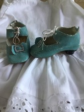 Antique 3” 7.5cm Dolls Shoes