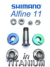 SHIMANO ALFINE 11 SPEED: Titanium Set to spare up to 60 grams!