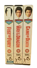Bruce Lee Set of 3 VHS Tape -
