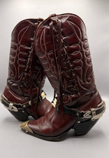 Vintage Burgundy Western Boots