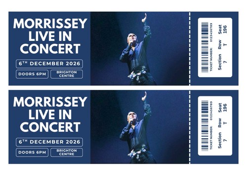 Morrissey live concert - live,