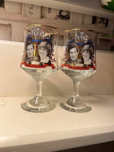 Vintage commemorative glasses - vintage,
