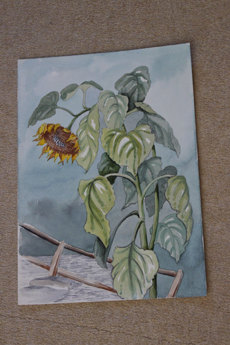 Original water colour - water, wilting
