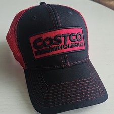 COSTCO Black Red Trucker Hat