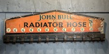Classic Car Garage Man-cave vintage John Bull radiator hose display stand.
