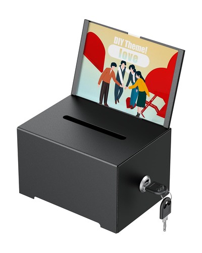 Uniclife black donation box - donation,