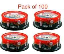 100 x Maxell CD-R 80 Mins XL-II Digital Audio Recordable Blank Discs In Spindle