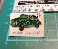Morris 1000 Green Convertible Pin.     Car Pin Badges