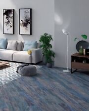 CASSIS BLUE reclaimed aged distressed wood effect porcelain wall/floor tile 26m2