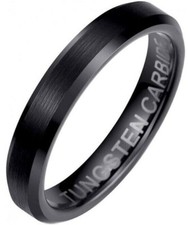  Ladies / Mens 4mm Black