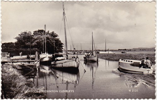 Lancashire postcard skippool - postcard,