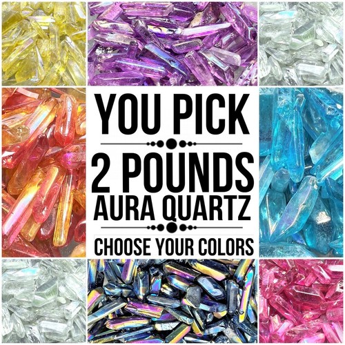 Lbs aura quartz raw - 2, crystal