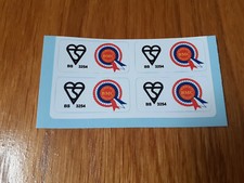 Classic Mini Cooper S BMC Seatbelt Buckle Harness Decals Rare Works Mk1 Downton 