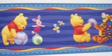 10m   WINNIE THE POOH TIGGER SELF ADHESIVE  WALLPAPER  BORDER L@@K 10 meter ROLL