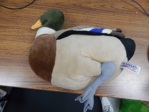 Hansa mallard duck plush soft - mallard,