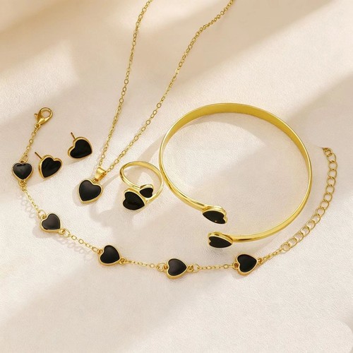 Romantic heart jewelry set - romantic,