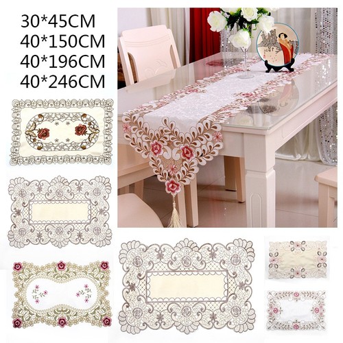 Soft jacquard lace table cloth - soft,