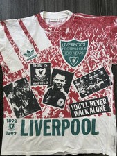 Original Authentic Adidas Liverpool 1990s training Shirt Mens XXL 2XL