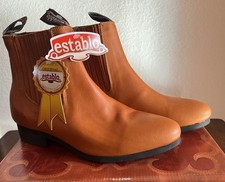 Estabo Men’s Botin Charro Ankle Boots Honey Color US8.5 MEX 27.5  NIB